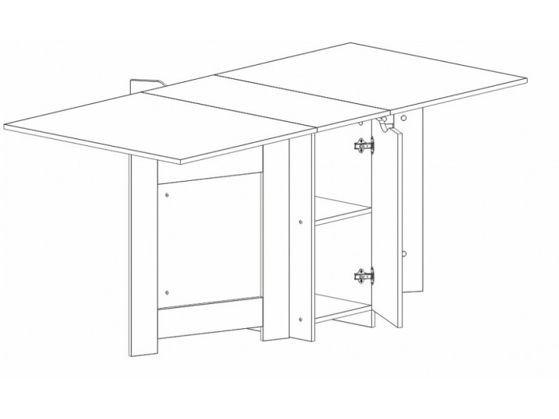 Стол-тумба СТ-02, раскладной