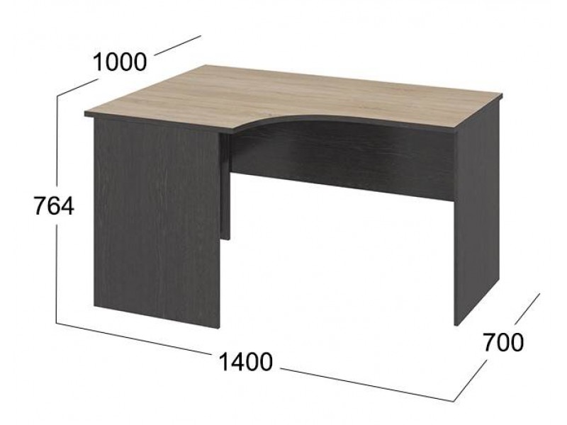 Успех-2 ПМ-184.05 Стол угловой письменный 1400х1000 [Успех-2]