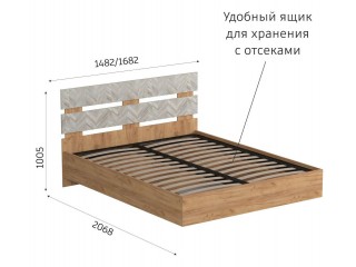 Кантри ЛДСП Кровать с подъёмным механизмом, спальня [Кантри]