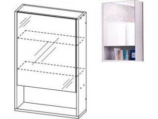 Модерн Шкаф навесной с зеркалом для ванной [Модерн]