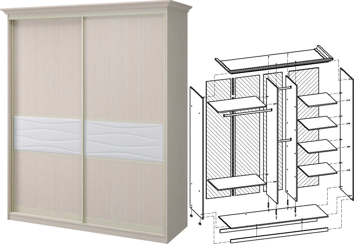 Механизм версаль в шкафах купе